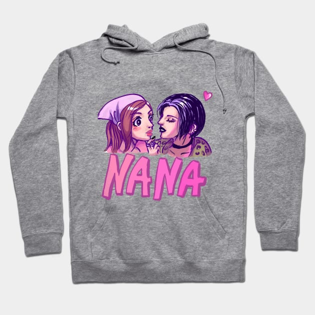 Nana Osaki and Hachi fan art Hoodie by craftsanime